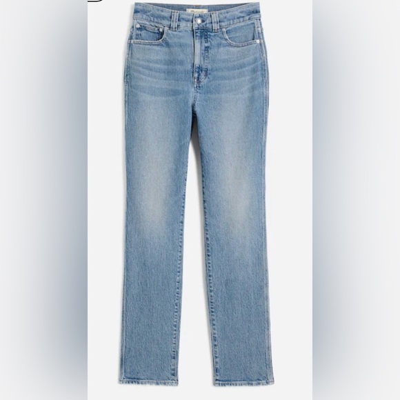 Madewell Light Blue Straight Leg Jeans - Picture 5 of 7